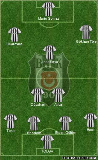 Besiktas JK Formation 2015