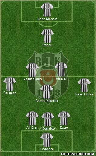 Besiktas JK Formation 2015