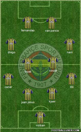 Fenerbahçe SK Formation 2015