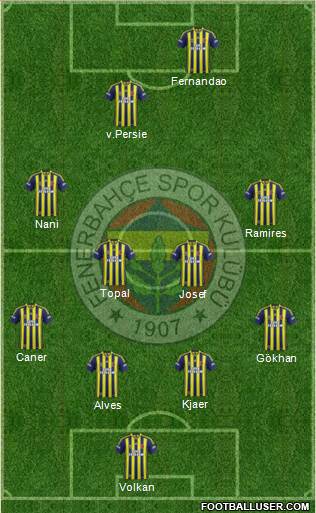 Fenerbahçe SK Formation 2015