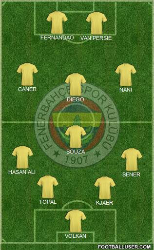 Fenerbahçe SK Formation 2015