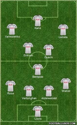 Tottenham Hotspur Formation 2015