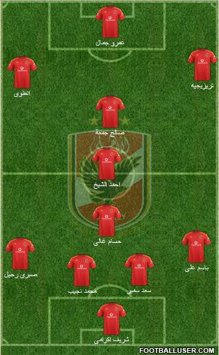 Al-Ahly Sporting Club Formation 2015