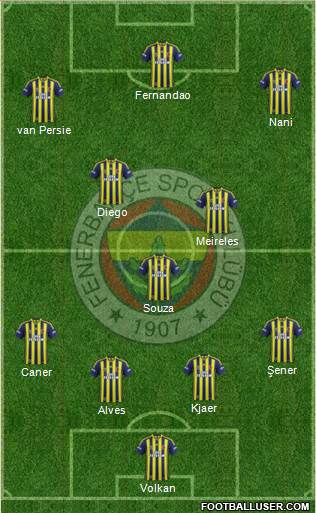 Fenerbahçe SK Formation 2015