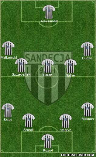 Sandecja Nowy Sacz Formation 2015