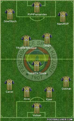 Fenerbahçe SK Formation 2015