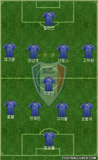 Suwon Samsung Blue Wings Formation 2015