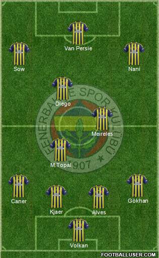 Fenerbahçe SK Formation 2015