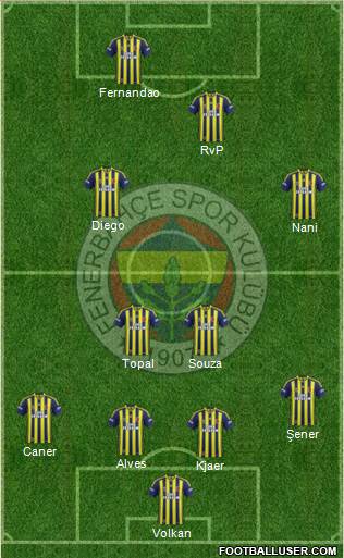 Fenerbahçe SK Formation 2015