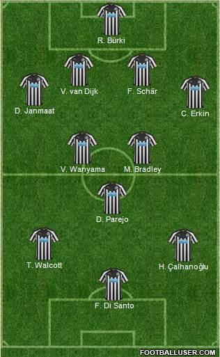 Newcastle United Formation 2015
