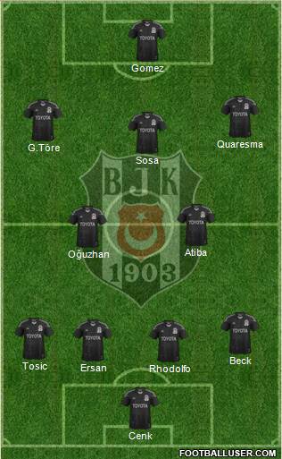 Besiktas JK Formation 2015