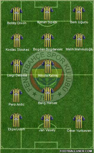 Fenerbahçe SK Formation 2015