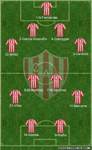 Unión de Santa Fe Formation 2015