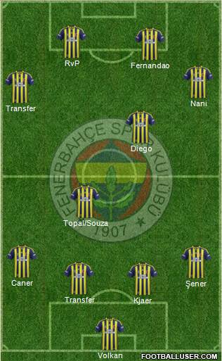 Fenerbahçe SK Formation 2015