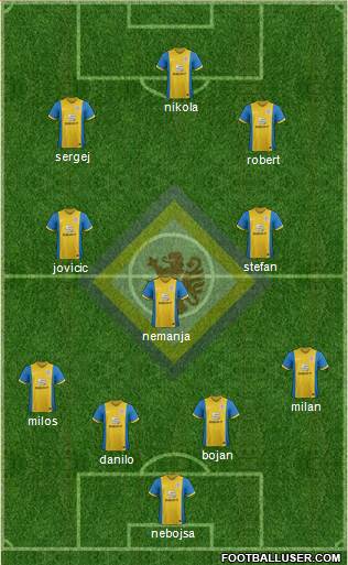 Braunschweiger TSV Eintracht Formation 2015