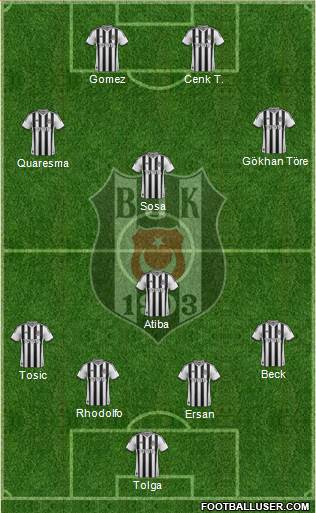 Besiktas JK Formation 2015