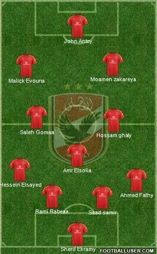 Al-Ahly Sporting Club Formation 2015