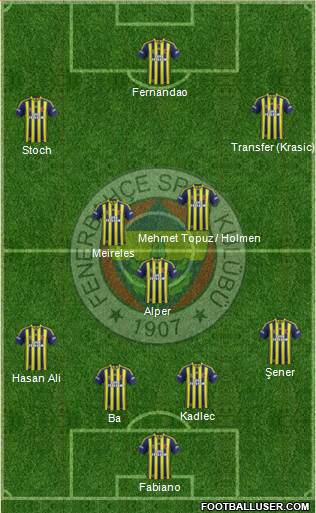 Fenerbahçe SK Formation 2015