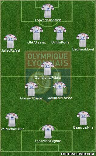 Olympique Lyonnais Formation 2015