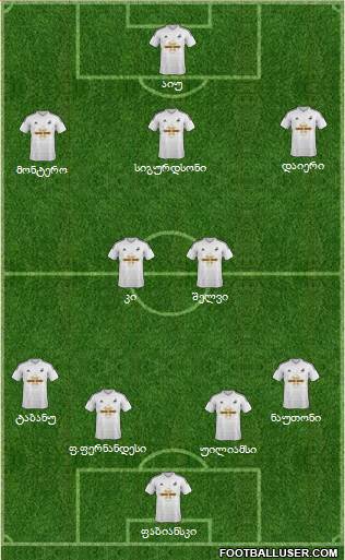Swansea City Formation 2015