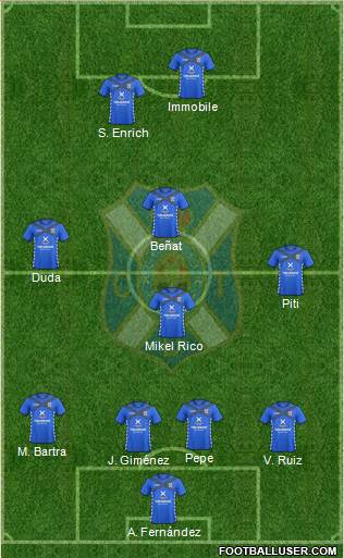 C.D. Tenerife S.A.D. Formation 2015