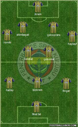 Fenerbahçe SK Formation 2015