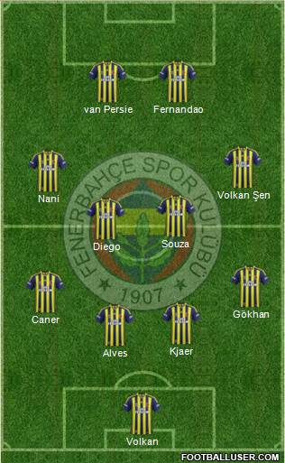 Fenerbahçe SK Formation 2015