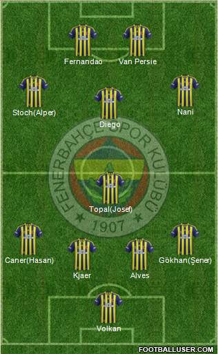 Fenerbahçe SK Formation 2015