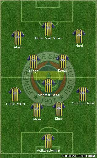 Fenerbahçe SK Formation 2015