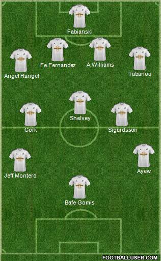 Swansea City Formation 2015