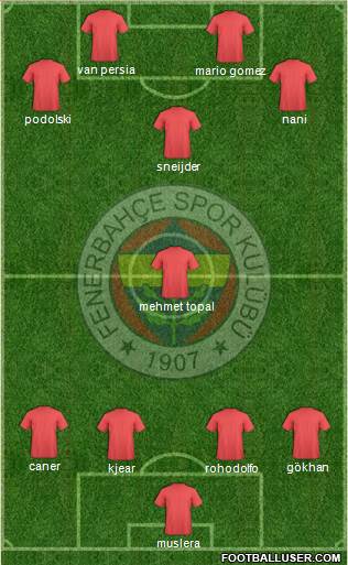 Fenerbahçe SK Formation 2015