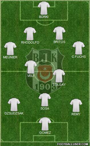 Besiktas JK Formation 2015