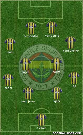 Fenerbahçe SK Formation 2015