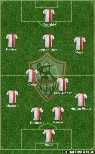 Zamalek Sporting Club Formation 2015
