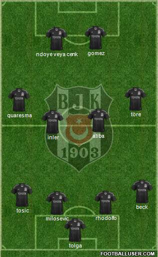 Besiktas JK Formation 2015