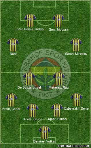 Fenerbahçe SK Formation 2015