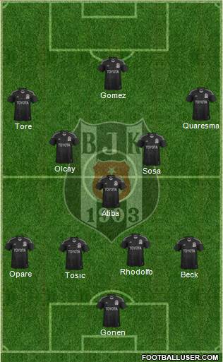 Besiktas JK Formation 2015