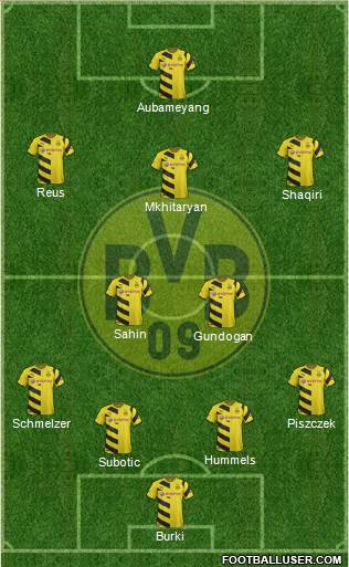 Borussia Dortmund Formation 2015