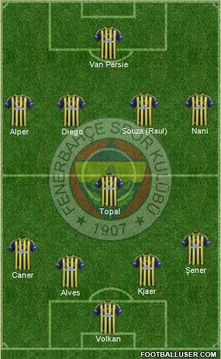 Fenerbahçe SK Formation 2015