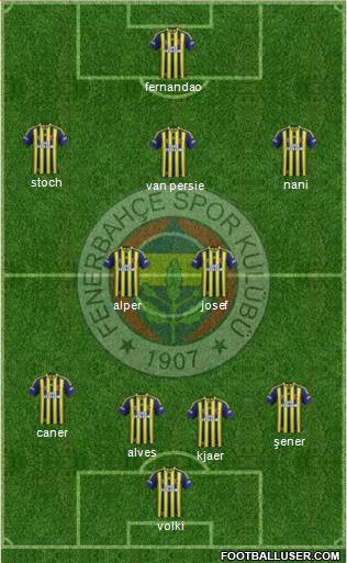 Fenerbahçe SK Formation 2015
