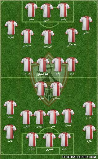 Zamalek Sporting Club Formation 2015