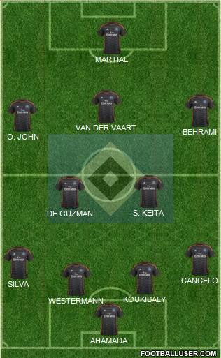 Hamburger SV Formation 2015