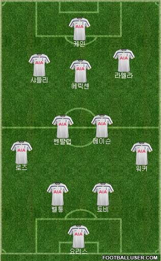 Tottenham Hotspur Formation 2015