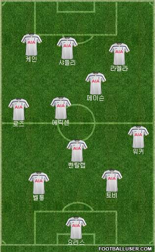 Tottenham Hotspur Formation 2015