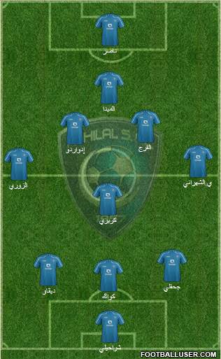 Al-Hilal (KSA) Formation 2015