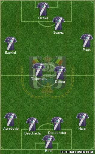 RSC Anderlecht Formation 2015