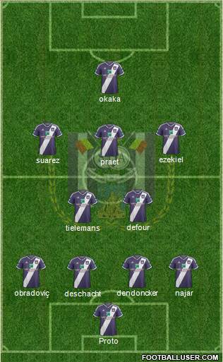 RSC Anderlecht Formation 2015