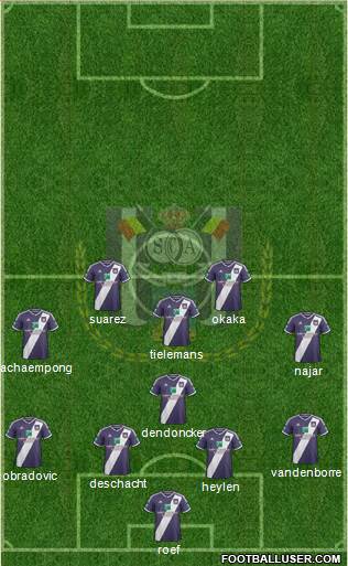 RSC Anderlecht Formation 2015