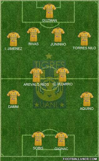 Club Universitario de Nuevo León Formation 2015