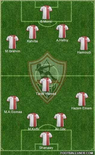 Zamalek Sporting Club Formation 2015